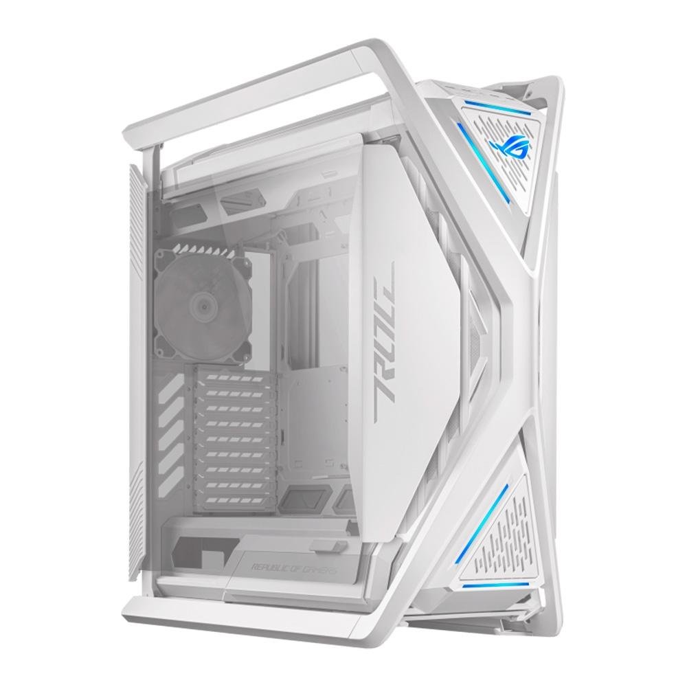 Gabinete ASUS ROG Hyperion Branco GR701, Full Tower, E-ATX, Lateral Vidro Temperado, 4x Cooler