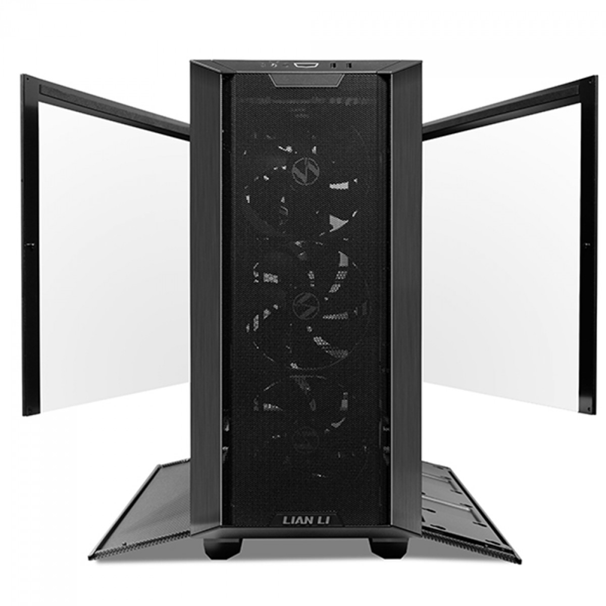 Gabinete Gamer Lian Li Lancool III, Mid Tower, Vidro Temperado, Black, E-ATX, Com 4 Fans, LANCOOL 3-X - Imagem 4