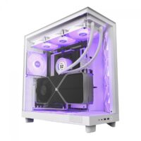Gabinete NZXT Branco H6 Flow , Mid Tower, Vidro Temperado, ATX, 3 Fans RGB - CC-H61FW-R1