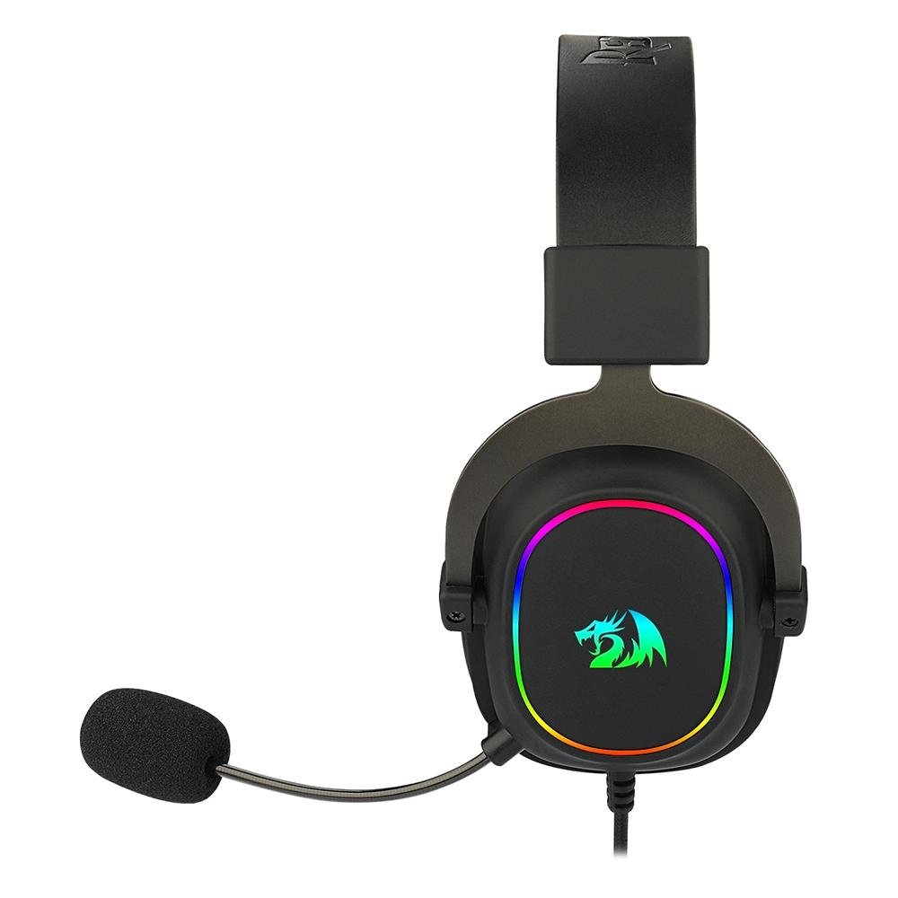 Headset Gamer Redragon Zeus X RGB, Surround 7.1, Driver de 53mm, USB, Microfone Redução de Ruído, Preto - H510-RGB - Imagem 4