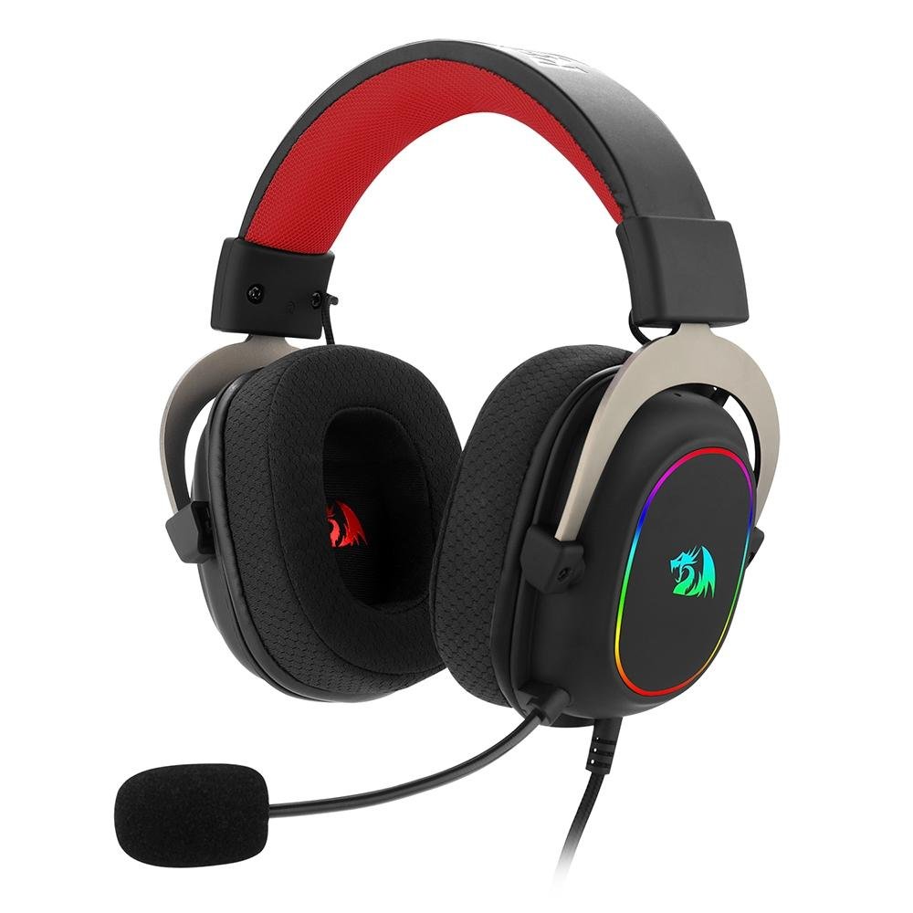 Headset Gamer Redragon Zeus X RGB, Surround 7.1, Driver de 53mm, USB, Microfone Redução de Ruído, Preto - H510-RGB