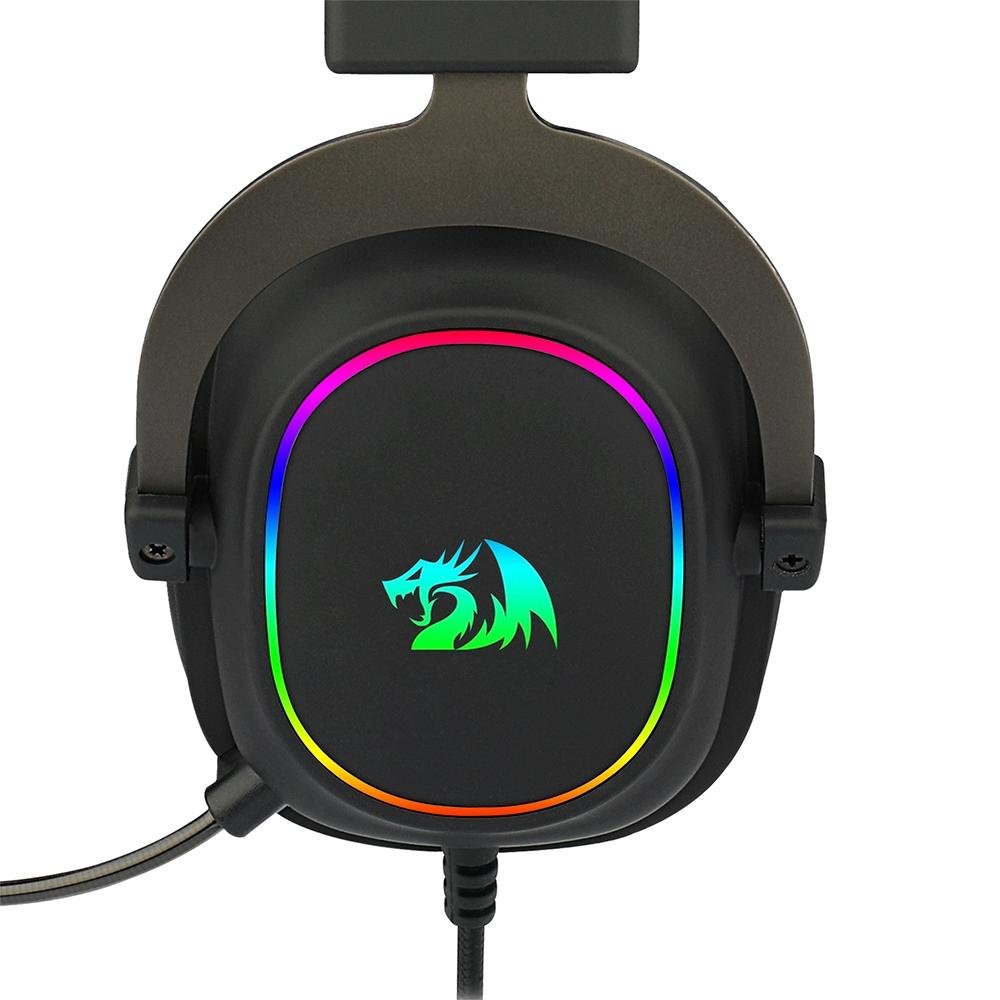 Headset Gamer Redragon Zeus X RGB, Surround 7.1, Driver de 53mm, USB, Microfone Redução de Ruído, Preto - H510-RGB - Imagem 2