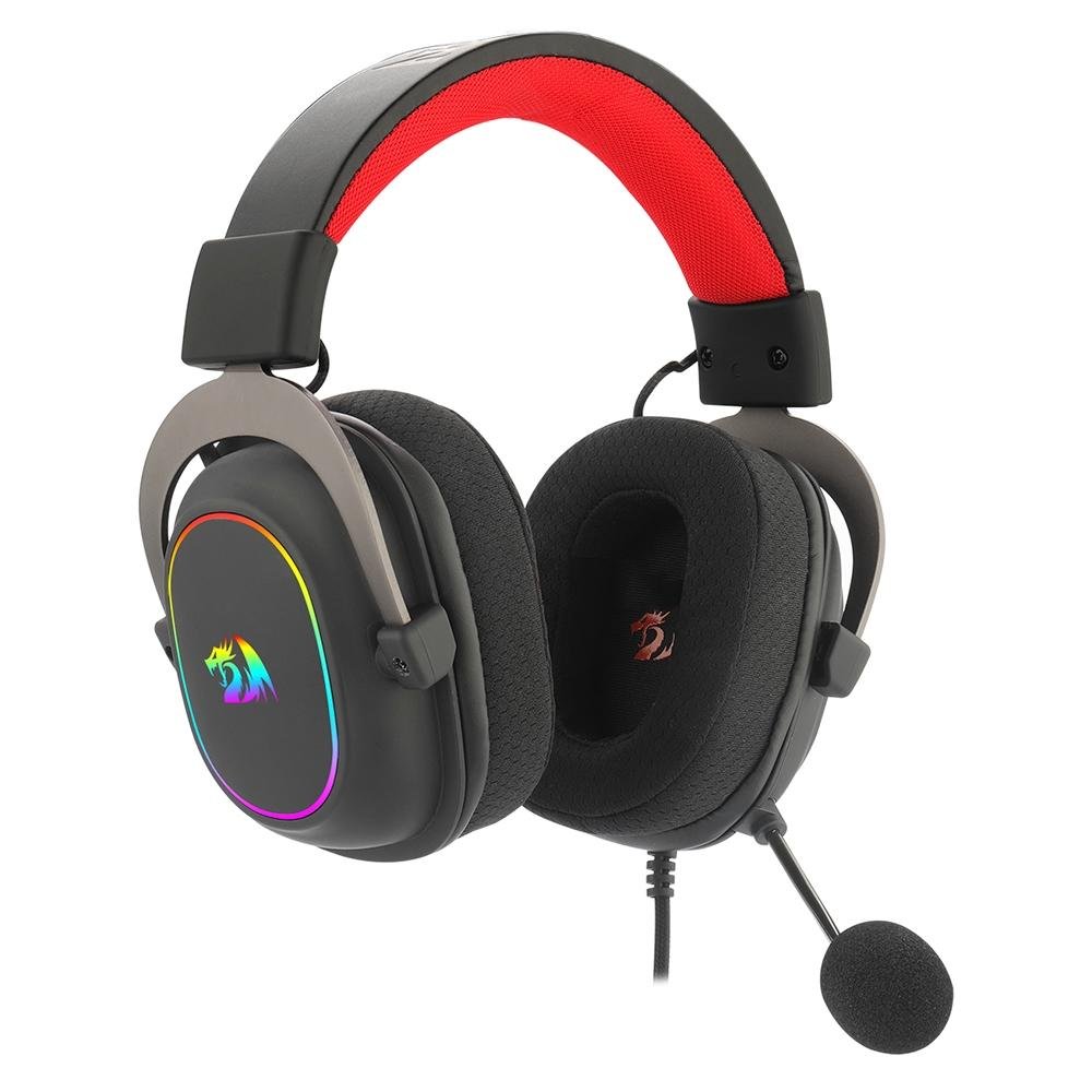 Headset Gamer Redragon Zeus X RGB, Surround 7.1, Driver de 53mm, USB, Microfone Redução de Ruído, Preto - H510-RGB - Imagem 3