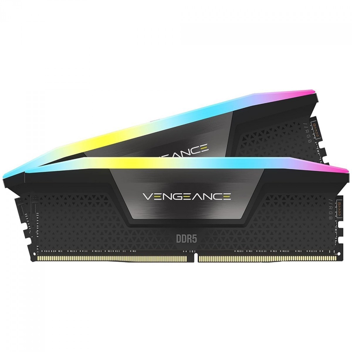 Memória RAM Corsair Vengeance RGB, 32GB (2x16GB), 5200MHz, DDR5, CL40, Preto - CMH32GX5M2B5200C40