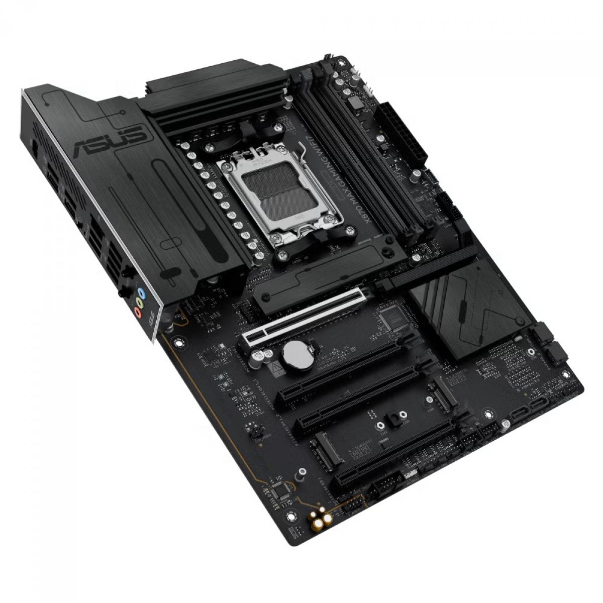 Placa Mãe Asus X870 MAX Black GAMING WIFI7 e Bluetooth, AMD AM5, ATX, DDR5, PCI 5.0 - Imagem 4