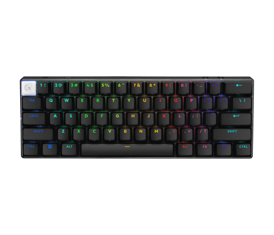 Teclado Sem Fio Mecânico Gamer Logitech G PRO X 60 Lightspeed, RGB, Bluetooth, Preto, Layout US - 920-011902