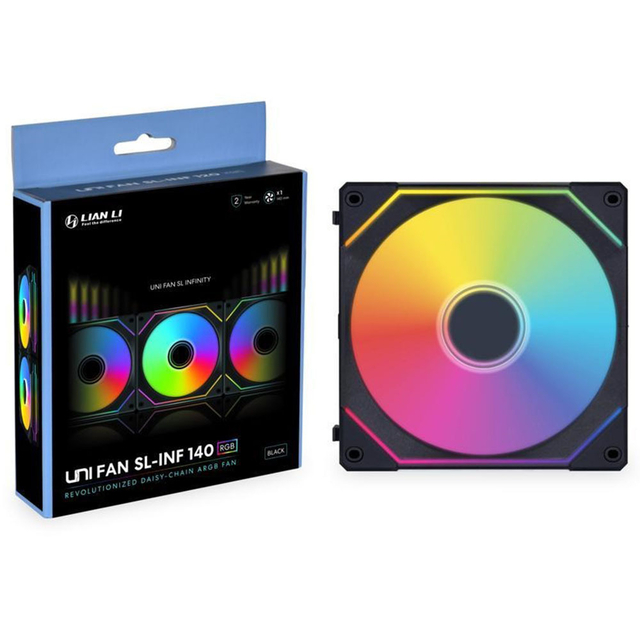 Cooler Fan Gamer 140 Lian Li Uni Fan SL Infinity, 140mm, ARGB, Preto - UF-SLIN140-1B - Imagem 4