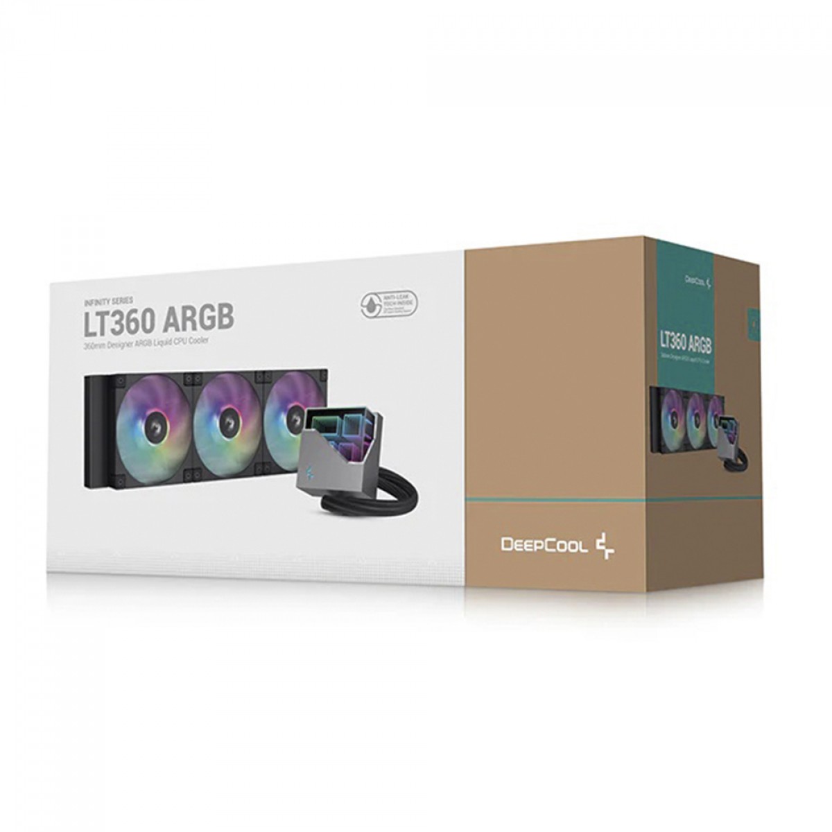 Water Cooler DeepCool LT360 ARGB, 360mm, Intel-AMD, Preto - R-LT360-BKAMNC-G-1 - Imagem 2