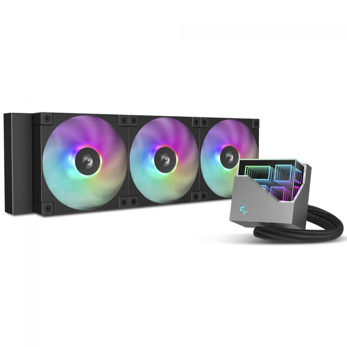 Water Cooler DeepCool LT360 ARGB, 360mm, Intel-AMD, Preto - R-LT360-BKAMNC-G-1