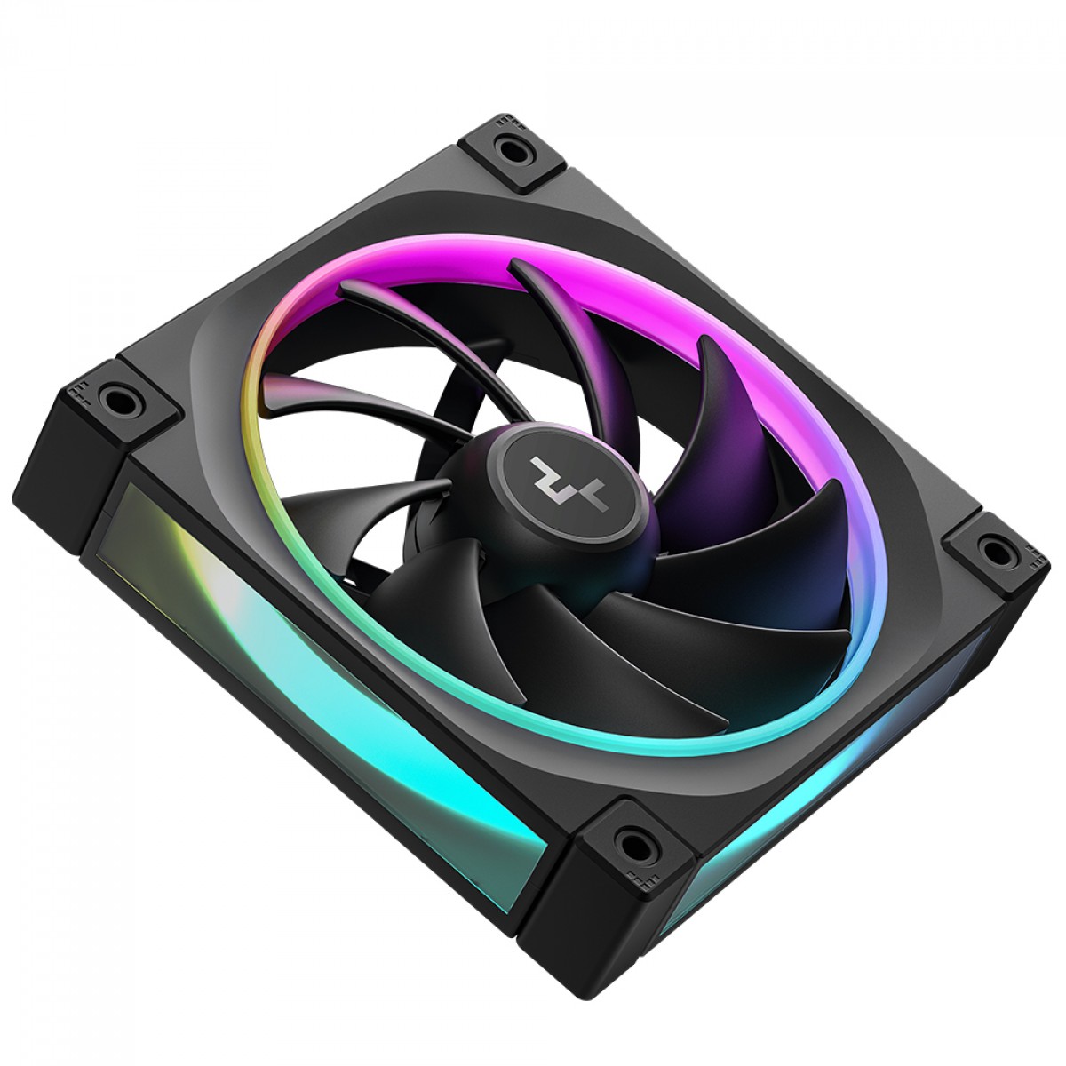 Kit 3x Cooler Fan DeepCool FL12, ARGB, 120mm, PWM, Preto, R-FL12-BKAPN3-G - Imagem 3