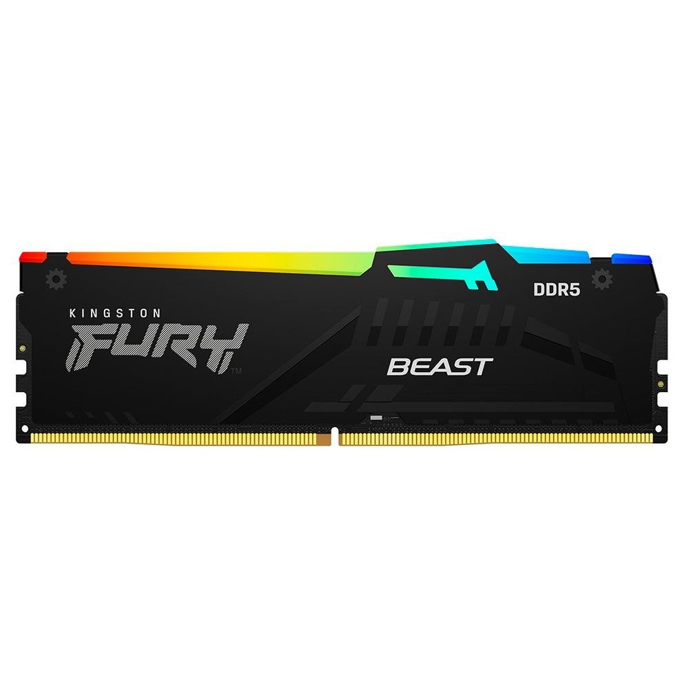 Memória DDR5 Kingston Fury Beast, RGB, 32GB (2x16GB), 5600MHz, DDR5, CL40, Preto - KF556C40BBAK2-32 - Imagem 4
