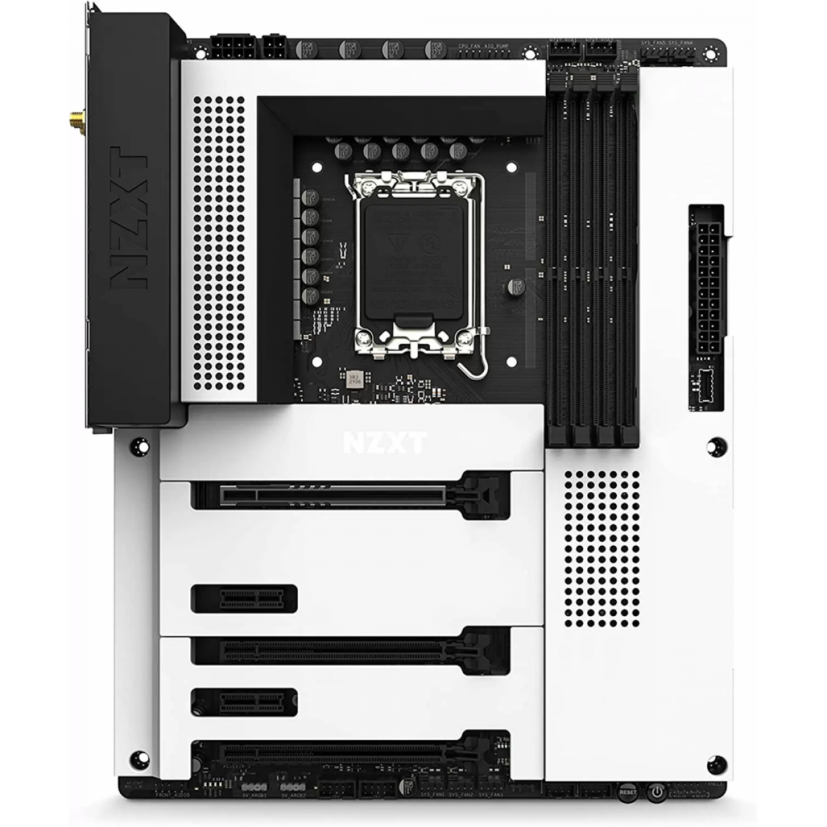 Placa Mãe NZXT Z790 N7 White, Wifi e Bluetooth, Intel LGA 1700, ATX, 4x slots DDR5, 3x slots M2 - N7-Z79XT-W1