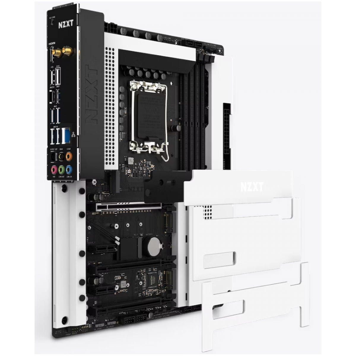 Placa Mãe NZXT Z790 N7 White, Wifi e Bluetooth, Intel LGA 1700, ATX, 4x slots DDR5, 3x slots M2 - N7-Z79XT-W1 - Imagem 3