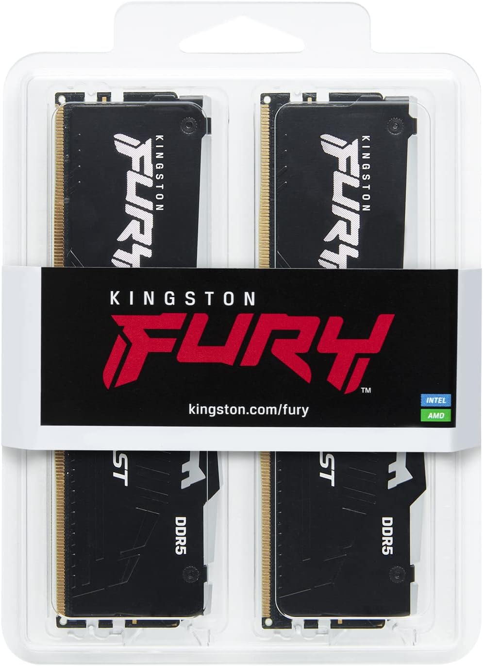 Memória RAM DDR5 64GB (2x32GB) Kingston Fury Beast RGB, 5200MHz, CL40, Intel XMP, Preto - KF552C40BBAK2-64 - Imagem 3