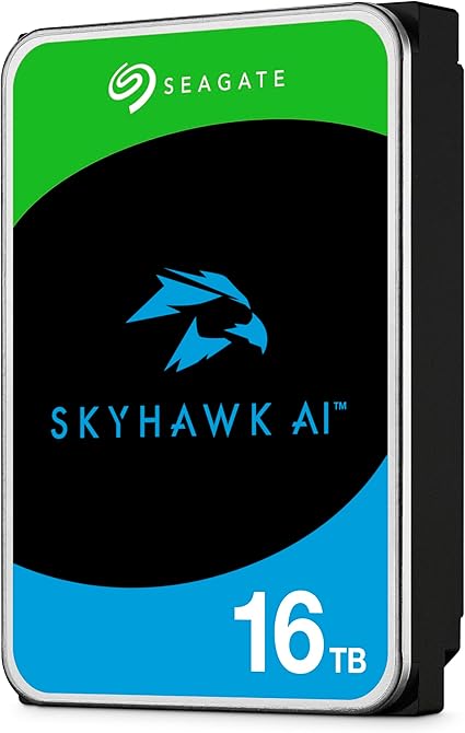 HD 16TB SATA3 Seagate SkyHawk AI - ST16000VE004 (3,5pol, 6Gb/s, Helium, 512MB Cache, CMR) - Imagem 3