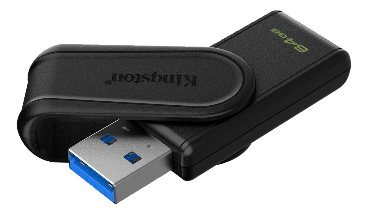 Pen drive Kingston DataTraveler Exodia S, 64 GB, USB 3.2, Preto, DTXS-64GB - Imagem 2