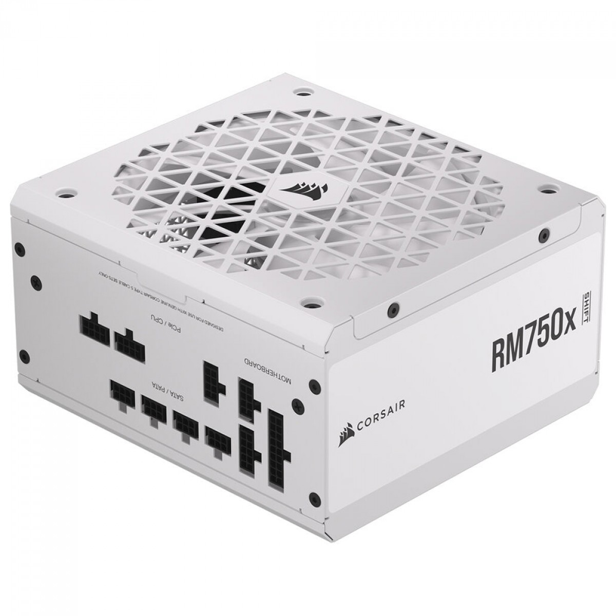 Fonte Corsair RM750x Shift White, 750W, 80 Plus Gold, Full Modular, ATX 3.1, PCIe 5.1, Branco, CP-9020273-BR