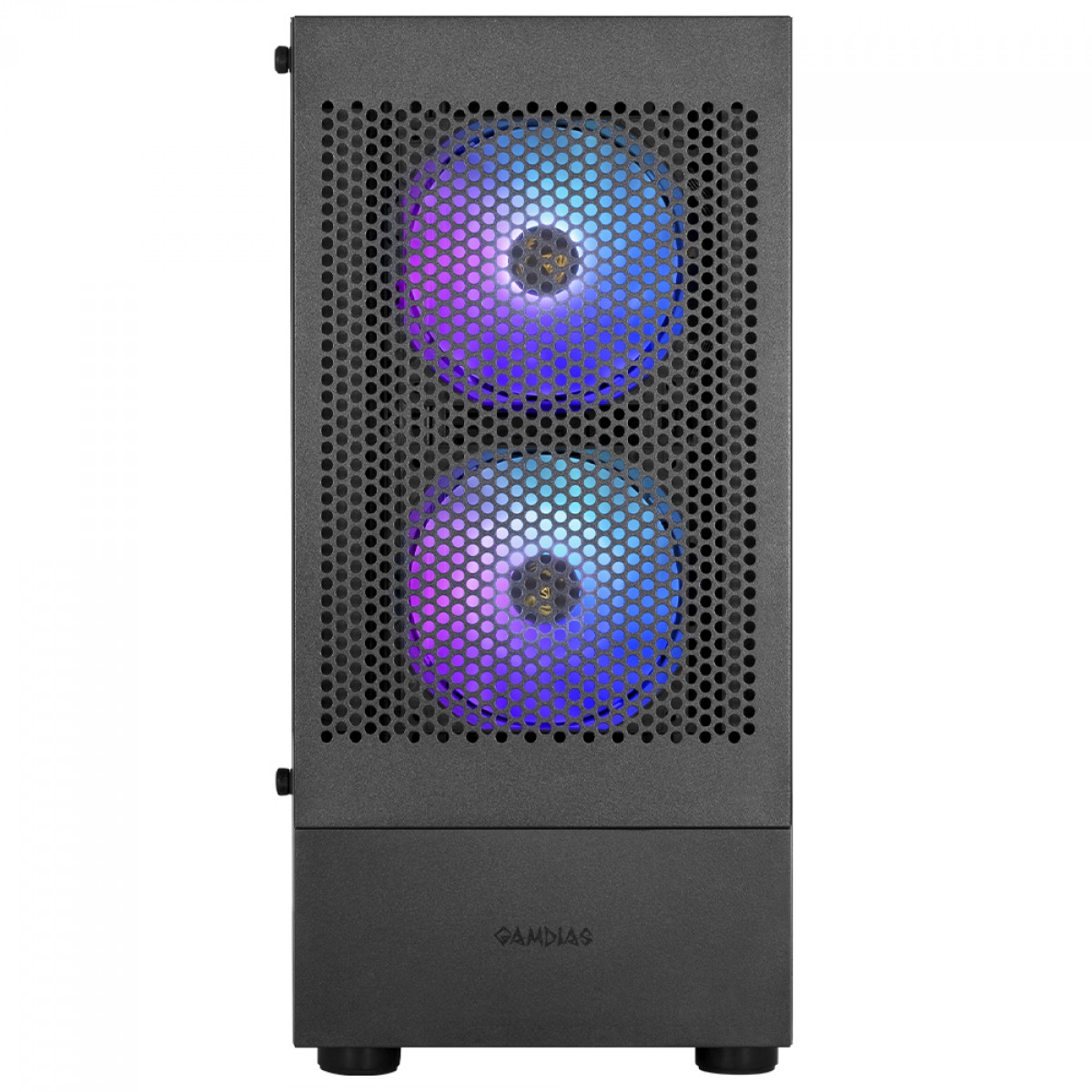 Gabinete Gamer Gamdias Talos E3 Mesh, Vidro Temperado, Mid Tower, ATX, Com 3 Fans ARGB, Preto - Imagem 2