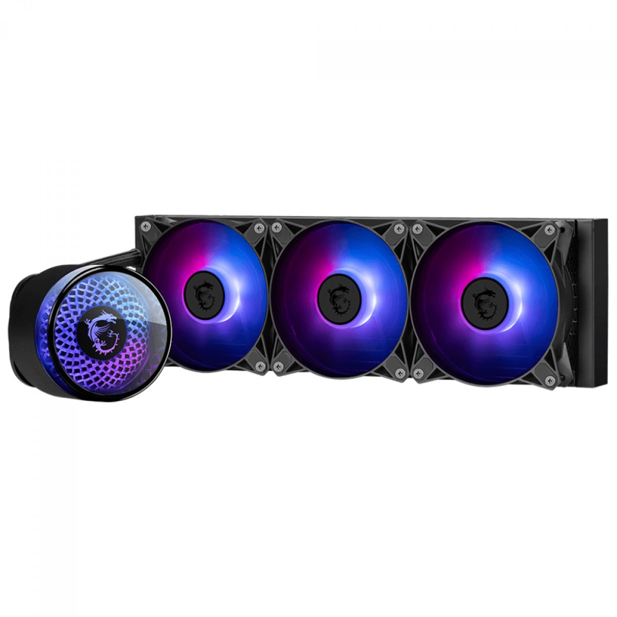 Water Cooler MSI MAG Coreliquid A12 360, ARGB, Tri Fan 360mm, Intel-AMD, Preto
