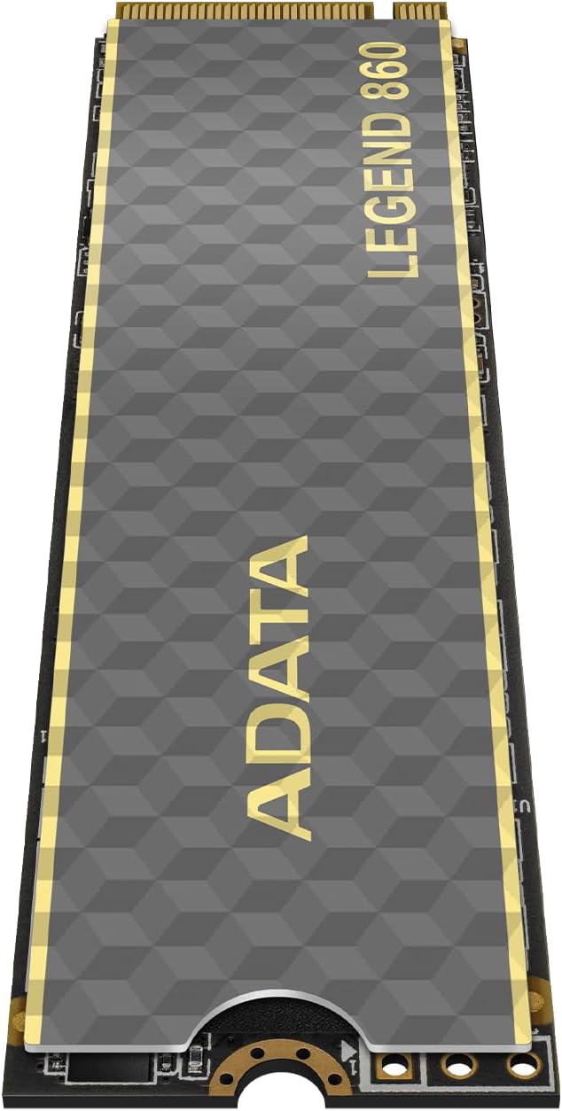 SSD 1TB Adata Legend 860 para PC e PS5, M.2 2280, PCIe NVMe, Leitura 6000 MB/s, Gravacao 5000 MB/s, SLEG-860-1000GCS - Imagem 3