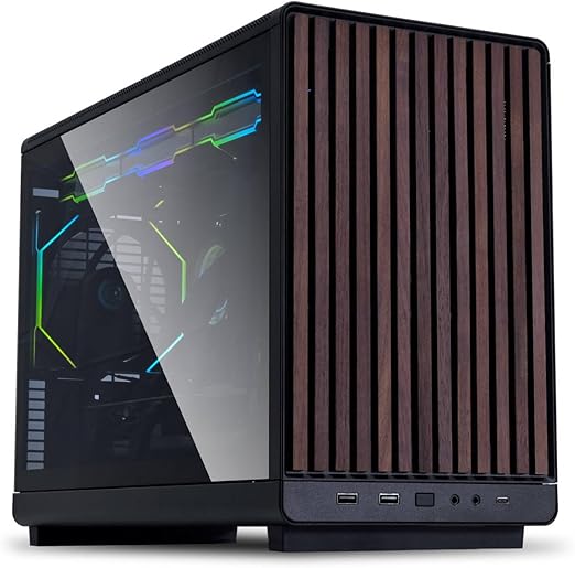 Vidro Lateral Esquerdo para Gabinetes Lian Li DAN Case A3 M-ATX Preto - Imagem 2