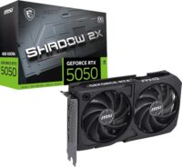Placa de vídeo RTX 5050 8GB MSI GeForce Shadow 2X OC, GDDR6, Ray tracing, DLSS