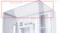 Vidro Superior do Gabinete O11 Vision Compact Branco
