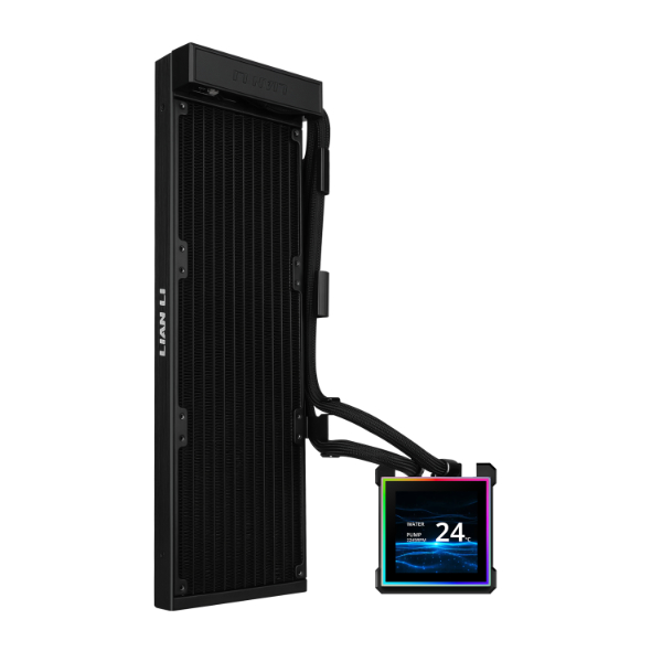 Water Cooler Lian Li Hydroshift II LCD-S 360N SEM FANS Preto ARGB 360mm - GHS2LCDS36NB