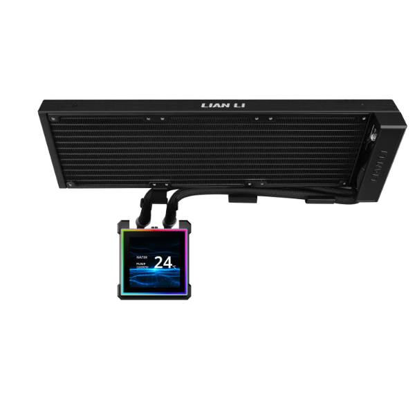 Water Cooler Lian Li Hydroshift II LCD-S 360N SEM FANS Preto ARGB 360mm - GHS2LCDS36NB - Imagem 2