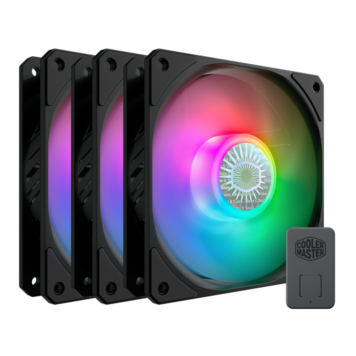 Kit 3x Coolers para Gabinete Cooler Master SickleFlow, 120mm, ARGB, Preto, 62 CFM, 27 dBA e 1800RPM - MFX-B2DN-183PA-R1 - Imagem 4