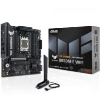 Placa Mãe B850M-E Asus TUF-Gaming WIFI 6E e Bluetooth, AMD AM5, MATX, DDR5