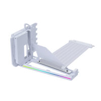 Suporte Vertical Lian Li V4 Branco para Placa de Vídeo, ARGB, incluindo cabo Riser PCIE 5.0 - VG4-5-V4W