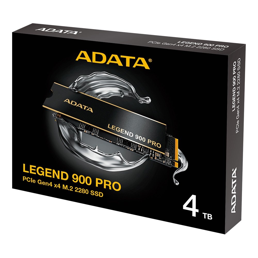 SSD 4TB Adata Legend 900 PRO, M.2 2280 NVMe, Leitura 7400MBs e Gravação 6500MBs - SLEG-900P-4TCS