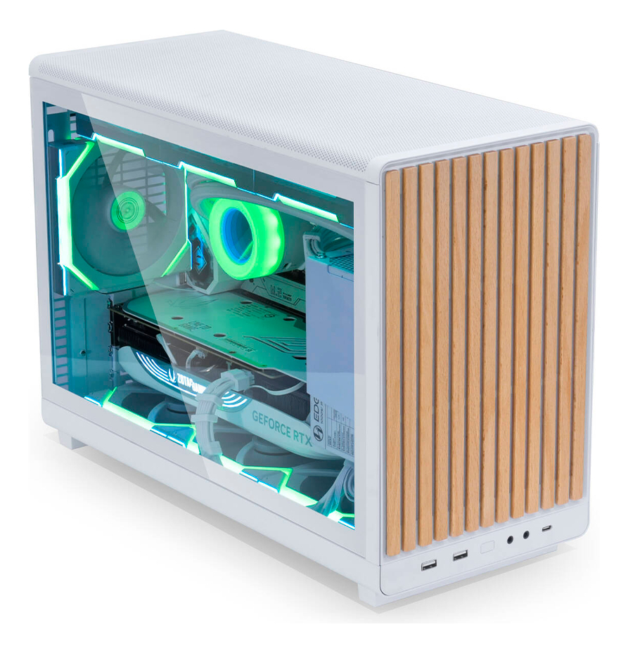 Vidro Lateral Esquerdo para Gabinetes Lian Li DAN Case A3 M-ATX Branco - Imagem 3