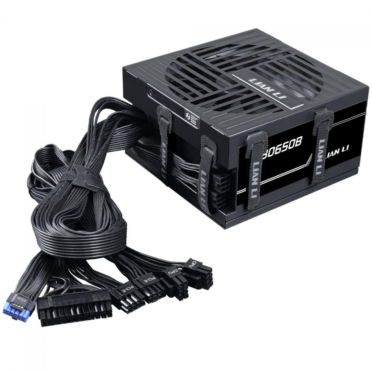 Fonte Lian Li RB650B, 650W, PFC Ativo, 80 Plus Bronze, ATX 3.1, Cabos Integrados, Preto - Imagem 2