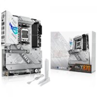 Placa Mãe Branca Asus ROG Strix X870-A Gaming WiFi 7 e Bluetooth, AMD AM5, ATX, DDR5