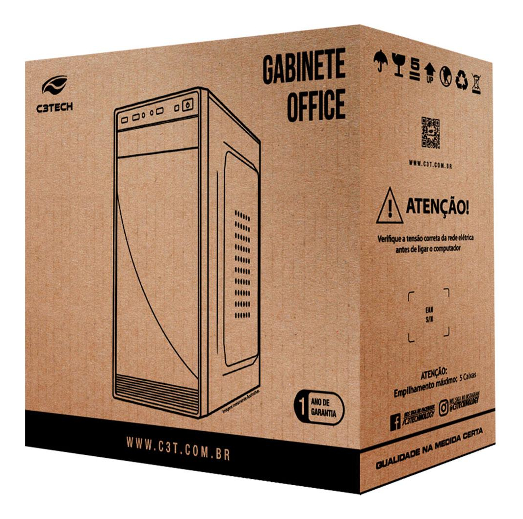 Gabinete Micro-atx C3tech Mt-36bk Com Fonte 200w - Imagem 3