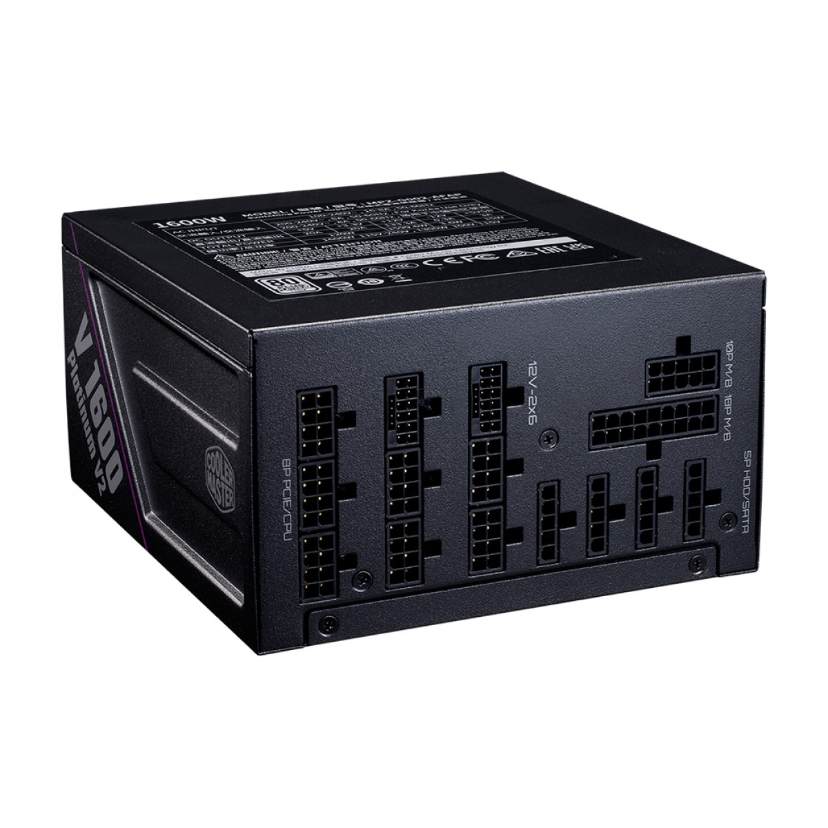 Fonte 1600W Cooler Master V Platinum V2, ATX 3.1, 2x PCIE 5.1, 80 Plus Platinum, PFC Ativo, Full Modular - Imagem 2