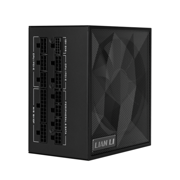 Fonte 1000W Lian Li 80 Plus Platinum Preta, Full Modular, Com cabos Sleveeds, ATX 3.1 - SX1000P