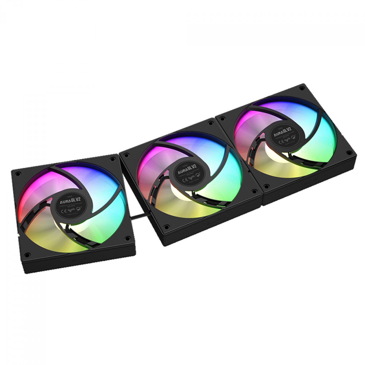 Water Cooler Gamdias Aura GL 360 V2, 360mm, ARGB, Intel/AMD, Black - Imagem 2