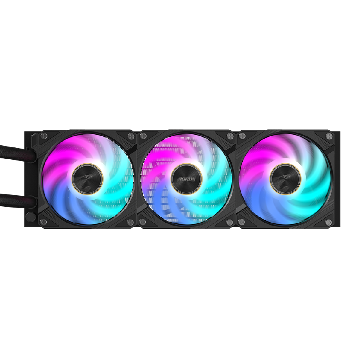 Water Cooler WATERFORCE X II Display LCD Aorus 360, ARGB, 360mm, Intel/AMD, Preto - Imagem 3