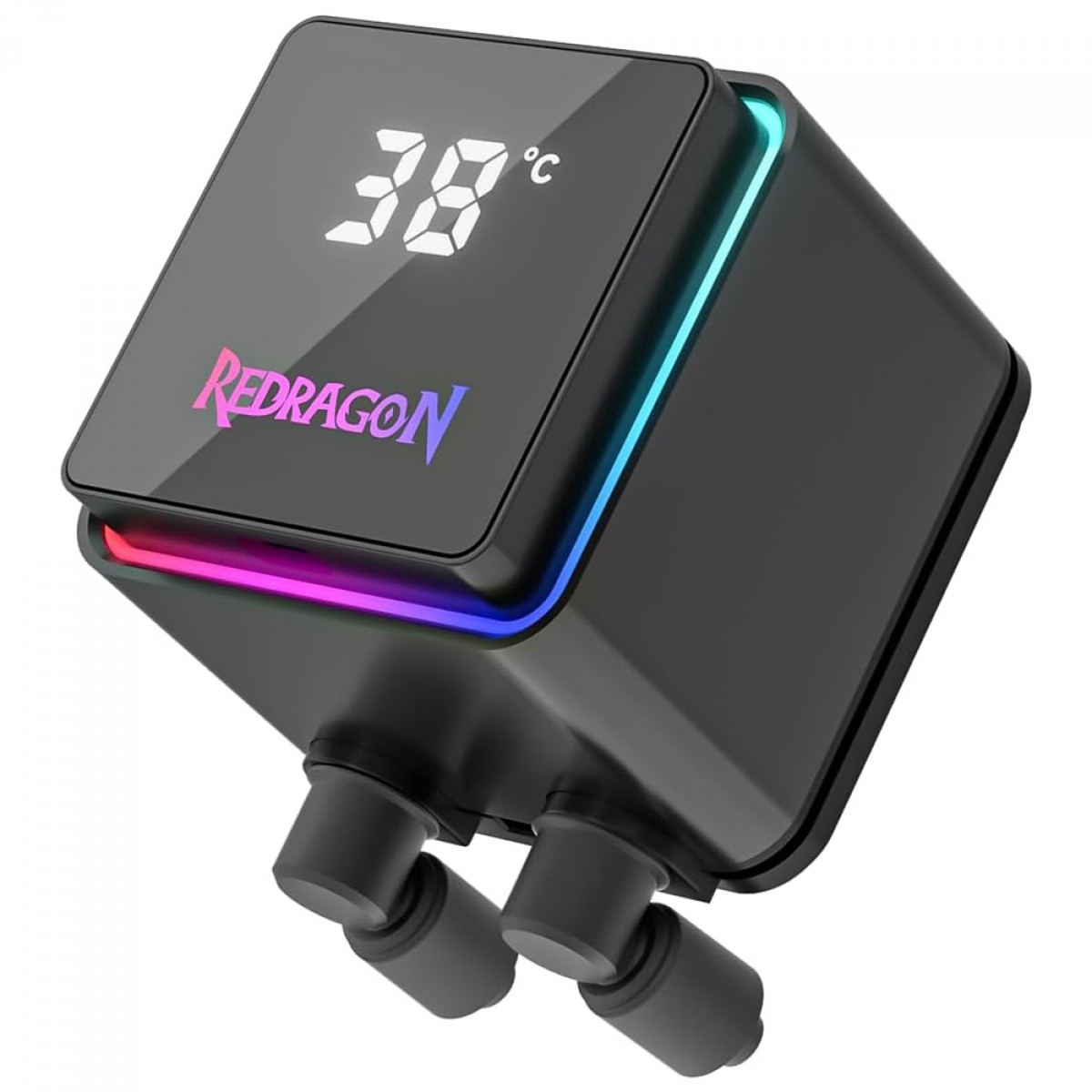 Water Cooler Redragon CCW-1021, ARGB, 240mm, Com Display LCD, Intel-AMD, Preto - Imagem 2