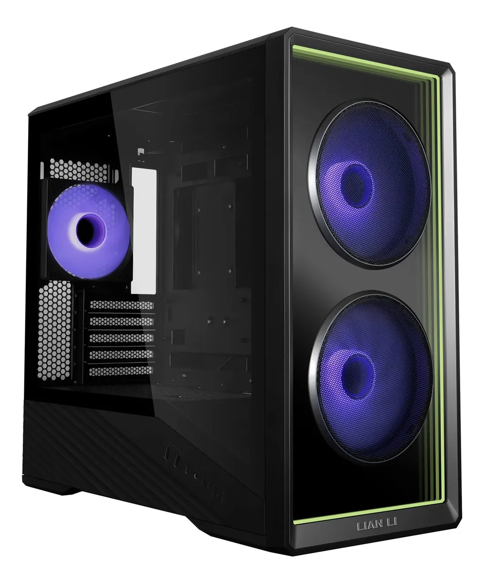 Gabinete Lian Li Vector V150 Inf Preto Usb Type-C 3 Fans Vidro Temperado MicroATX - V150INFX BLACK