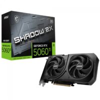 Placa de Vídeo RTX 5060 Ti MSI NVIDIA GeForce Shadow 2X OC Plus, 8GB, GDDR7, DLSS, Ray Tracing