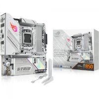 Placa Mãe Branca Asus Rog Strix B850-G GAMING WIFI e Bluetooth, AMD AM5, mATX, DDR5, 90MB1M30-M0EAY0