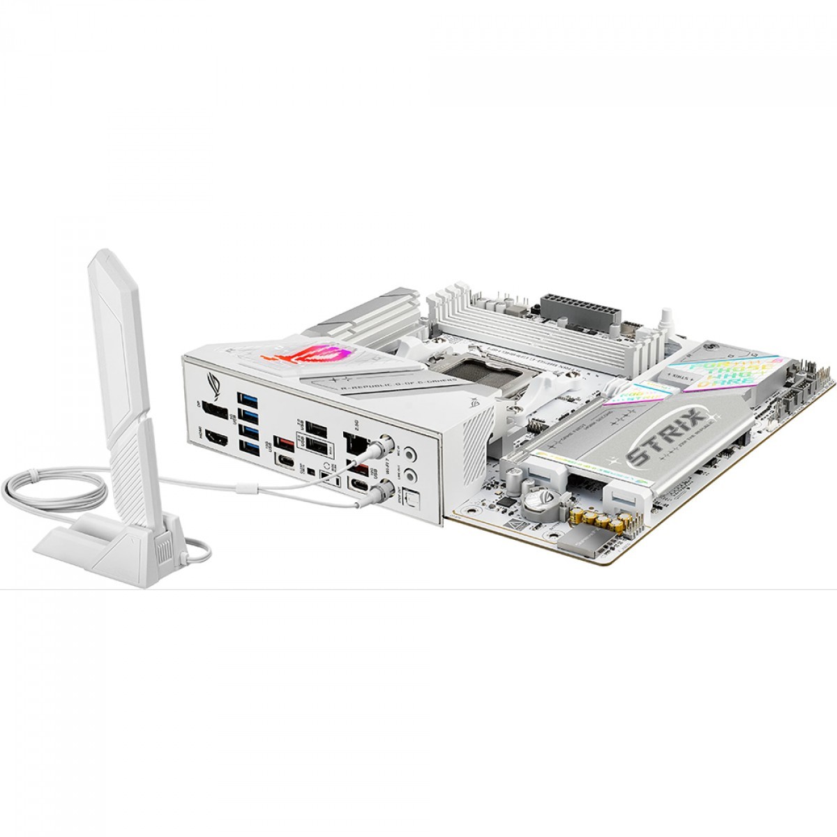 Placa Mãe Branca Asus Rog Strix B850-G GAMING WIFI e Bluetooth, AMD AM5, mATX, DDR5, 90MB1M30-M0EAY0 - Imagem 4