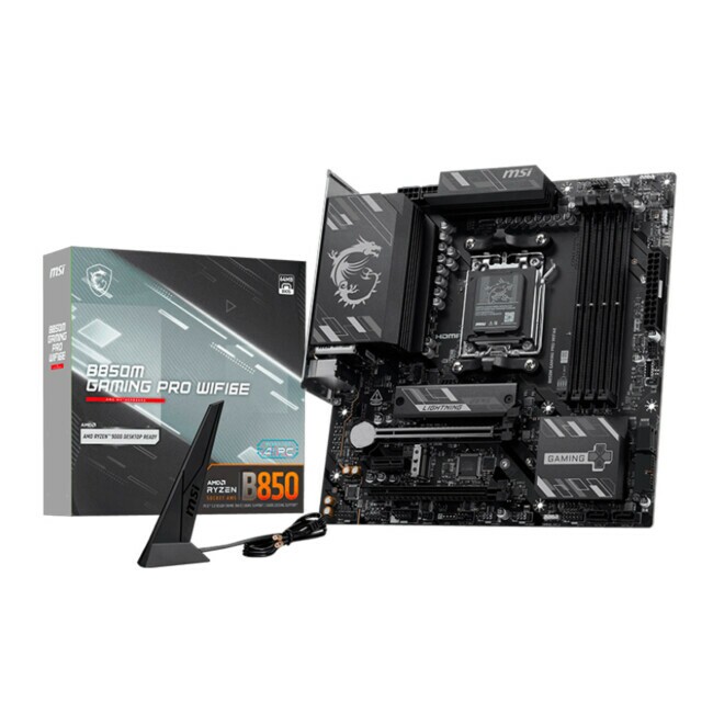 Placa Mãe MSI B850M Gaming Pro WiFi 6E e Bluetooth, AMD AM5, mATX, DDR5