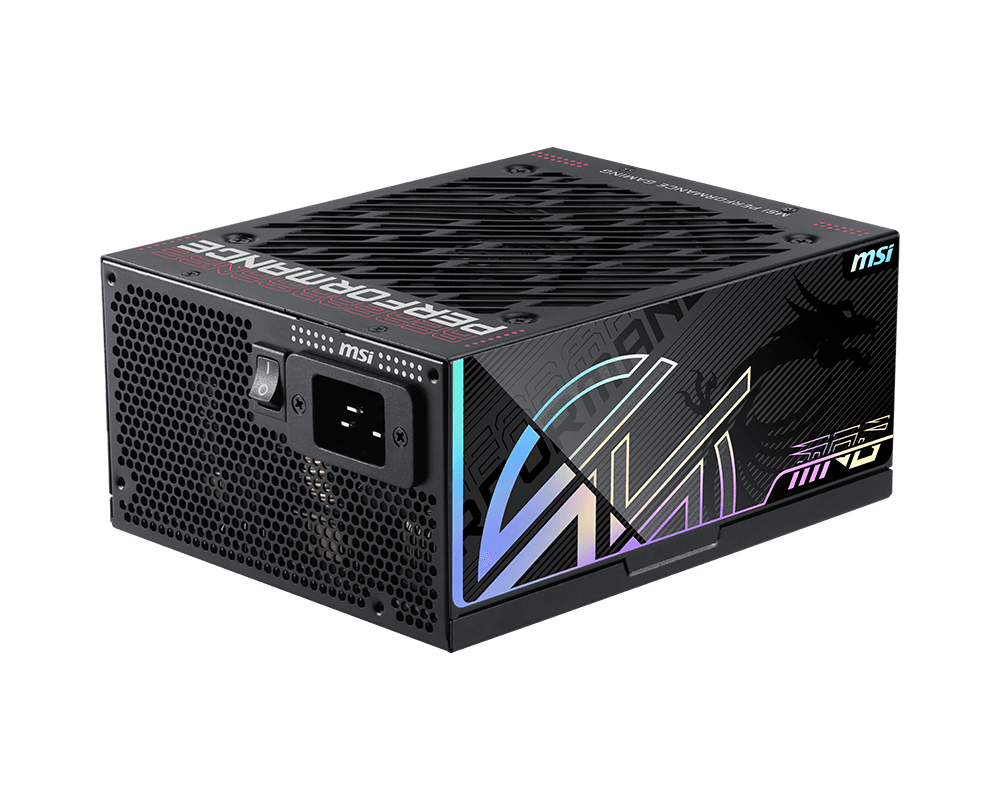 Fonte 1300W MSI PRO Ai1300TS PCIE5 80 Plus Platinum, Full Modular com Cabos Sleeved, ATX 3.1 PCIe 5.1 Ready - Imagem 4